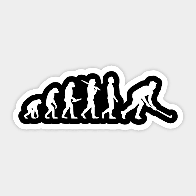 Funny Hockey Evolution Gift For Hockey Players Sticker by OceanRadar